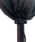 Close-up of Black Tiki Torch Cover Set Of Two For Outdoor Use Weatherproof Protective Covers With Locking Drawstring Bottom For A Secure Fit