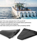 Hydrofoil Boat Motor Stabilizer Kit For Outboard Engines With Bolt Nut, Durable Foil For Faster Planing And Smoother Ride