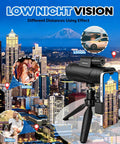 Ultra Clear 80x100 Monocular Telescope Kit With 50mm Objective Lens Fully Coated Optics Smartphone Adapter And Tripod in cityscape