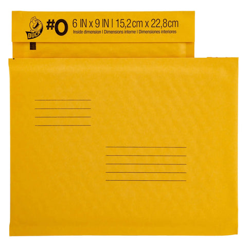 Kraft Bubble Mailers 6x9 Inches Size 0 Self Sealing Manila Mailers Pack Of 25 with cushioned bubble lining, pro grade exterior.
