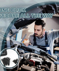 Mechanic using Heavy Duty Self-Locking Nylon Cable Tie Buckle Kit, 100 PCs With PP Box, UV Resistant Zip Tie Clips For Cars