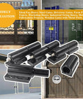 Four Pack Weld On Barrel Gate Hinges For Five Inch Gates Detachable Gate Doors 500 Pound Capacity Per Hinge With Bearing Ball Heavy Duty Steel Fence Trailer Ramp Gate Workshop Use, black steel hinges on gate applications
