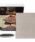 Starter Kit With Natural Sugar Maple Charcoal Chips And Stainless Steel Grid Delivers True Charcoal BBQ Flavor On Gas Grills In 10 Minutes A Smoker Box Alternative For Propane Grills 2lb Bag with package and grid