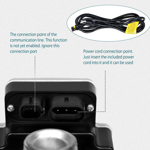 Plug And Play 115 V ECM Circulator Pump For Domestic Hot Water Recirculation Systems connection ports for power and communication.