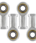 6mm Inside Diameter Rod End Bearing M6 1.0 Female SI6TK 4 Pack Heavy Duty High Load Carbon Steel Body White Galvanized Copper Gasket Hardened Bearing Steel Ball Joint For Low Noise Precision And Long Life, 4 bearings