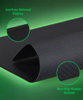 Close-up of Huge 46 By 17 Inch XXL Thick Gaming Mouse Pad with smooth surface, non-slip base, and anti-fray stitched edging.