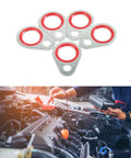 AC O Ring Kit 60Pcs Seal Kit For Automotive Air Conditioning Silver Rubber O Rings 9 Sizes 1 Pack Replacement use