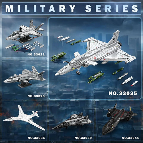 Rafale Inspired Fighter Jet Building Set For Adults And Teens 14 And Up, 2099-Piece 1:18 Scale Military Aircraft Model Kit with canard delta wing and missiles