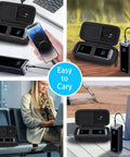 Beefy Rugged Hard Travel Case for Anker Prime 26250mAh 300W Portable Charger A110A Case Only Black, shown open with charger inside.