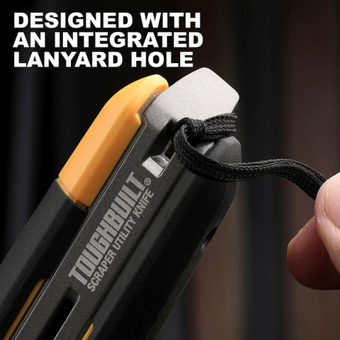 Genuine Deal Scraper Utility Knife With Fast Blade Swap And Contoured Handle, Hella Tough Construction Built For Daily Trade Work, No Nonsense Steel Performance Paired With Five Razor Sharp Edges Made To Slice Any Jobsite Mess