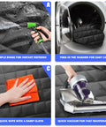 Dog Car Seat Cover For Back Seat 60 40 Split Bench, Waterproof Oxford Fabric, cleaning instructions with hose, washing machine, cloth, vacuum