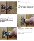 86 Degree Angle Restrictor Clips For Cabinets Wall Guard To Prevent Collisions Perfect For Face Frame Kitchen Cabinet Hinges Door Restraint System 30 Pack Hinges Not Included Easy Install installed on cabinet hinge