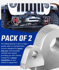 Heavy Duty Weld On Shackle Clevis Mounts 1 Inch Thick Steel For Offroad Trucks Trailers And Hydraulic Tractor Buckets 2 Pack front install