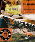 Heavy Duty 50 Foot Outdoor Extension Cord Waterproof 16 Gauge 3 Conductor SJTW With NEMA 5 15R Plug ETL Listed 13 Amp 1625 Watt For Yard Garden And Home Use Orange Tough As Nails in use with power tools
