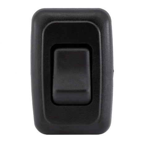 RV SPST Toggle Switch On Off Bezel Black 1 Pack For Camper Electrical Systems displayed vertically