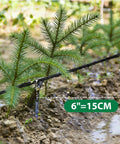 100 Ft Drip Line Kit For Yard And Farm Irrigation One Quarter Inch Tubing With Six Inch Emitter Spacing watering plants