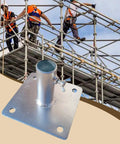 Heavy Duty Scaffolding Base Plates Made From Iron With Anti Rust Coating Welded Construction Adjustable Mobile Support