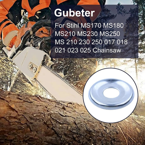Clutch Washer, E-Clip, And Needle Bearing Kit for Stihl Chainsaws MS170 MS180 MS210 MS230 MS250 with silver washer.