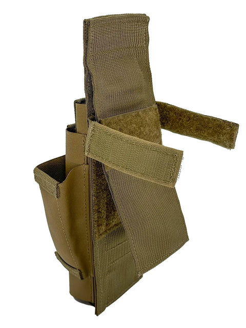 Side view of Murphy Speed Tool Pouch with Nelson Freedom Clip, made from 1000D nylon, showing belt clip attachment.