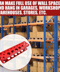 Heavy Duty Magnetic Tool Holder Rack For Screwdrivers And Pliers Wall Mount Pegboard Organizer For Shears And Wrenches