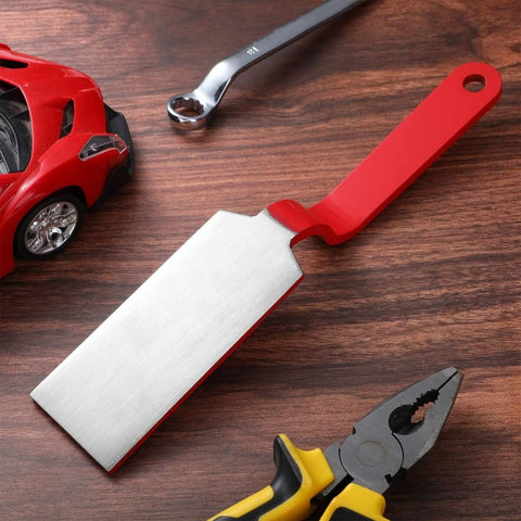 Pro Grade Auto Body Dinging Spoon Dent Repair Slapper Tools for smoothing dings on metal panels and bodywork, red handle
