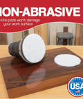 Five Inch Non Scratch Polishing Pad Set Of Ten Pro Grade Hooks And Loop Nonwoven Buffing Discs For Orbital Sander Use
