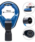 Universal Drill Dust Collection Attachment And Hammer Drill Shroud For Drilling, 70 mm Max Diameter, with rubber seal