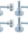 Knurled Thumb Screws M3 X 10Mm Flat Knurled Head Fully Threaded 30 Piece Set Carbon Steel Galvanized Finish Double Layer Step
