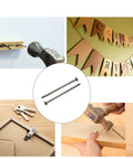 Top Shelf Metal Sliding Nails For Serious Woodworking And Furniture Assembly Solid Silver Hardware Fasteners in use on wood projects.