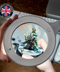 Pro Grade LED Magnifying Lamp With Interchangeable Glass Lenses 3 Diopter And 5 Diopter showing model making detail