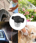 Water Pump Filter 50 Mesh Stainless Steel Screen 255213 in center, surrounded by cleaning scenes including cars and dog washing.