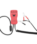 Near Universal Automotive Relay Tester Kit With Six Popular Relays And Universal Lead, 24V And 12V Compatible Relay Tester, red device with cables