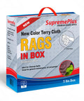 Color Terry Cloth Rags 5 Lb Compressed Box Super Absorbent Cotton Towels Package