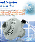 Large Inlet Air Nozzle For Intex Air Jet Valve And Above Ground Pool Return Jet Replacement Parts Easy Peasy Install DIY Friendly Kit