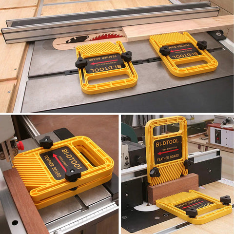 Featherboards For Table Saws And Band Saws With Feather Loc Safety System Adjustable Six Point Three Inch Extended Fit on saws