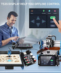 32 Bit ESP32 Offline Laser Engraver Mainboard Upgrade With WiFi And TFT Color Touch Screen for desktop CNC and DIY engraving setup