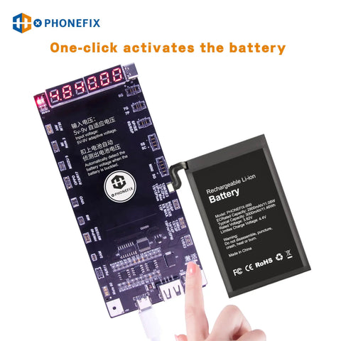 Battery Activation Detection Board For iPhone 5 Through 15 Pro Max And Android Phones With Type C And USB Interfaces The Go To All In One Circuit Board Charging Tester And Battery Diagnostics For Fast Activation, board with battery