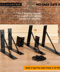 Heavy Duty Anti Sag Bracket Kit for Wooden Fences, Shed Doors, Driveway Gates, Corral Gates, Wood Windows, Two Pack on table.