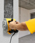Hardcore Electric Wall Planer With Strong Motor Designed For Smooth Concrete Scraping And Fast Tile Removal adjustable depth settings in use.