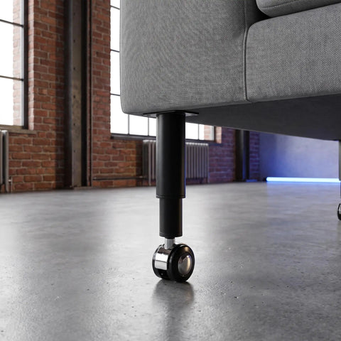 2pc Extendable Metal Table Legs, Heavy Duty Adjustable Desk Feet For DIY Projects, 4.7 To 7.1 Inch Height on furniture
