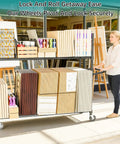 No Bull Heavy Duty Packing Station Cart With Fully Adjustable Height Steel Wire Shelving Plus Smooth Rolling Locking Casters for flexible organization.