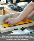 User operating Heavy Duty Push Block And Push Stick Set For Table Saws Router Tables Band Saws, preventing kickback during cutting.