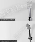 Rainfall Shower System With 10 Inch Rain Head And High Pressure Handheld Shower Head, Chrome Finish comparison image