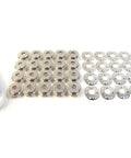 Top Shelf Lift The Dot Fastener Socket And Clinch Plate Set Comes With A Heavy Duty Hand Held Punch Tool For Marine Grade Nickel Brass Hardware including 20 fastener pieces.