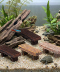 Miniature Resin Bench Set For Fairy Gardens And Dollhouses, 18 Pieces Tiny Park Benches And Chairs For Bonsai Terrariums