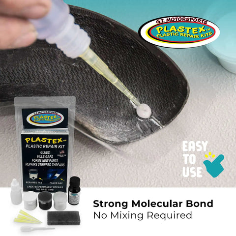 DIY Plastic Repair Kit For Cracks And Breaks Fix Plastic Fiberglass Wood And More With Pro Grade Bond Mini Master Kit applied