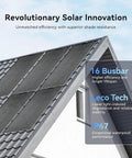800W Flexible Solar Panel Kit For RV And Off Grid Power 2x400W Monocrystalline Panels With ETFE Surface on roof, side view
