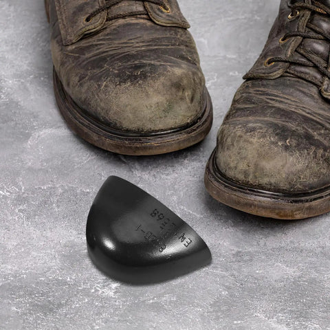 Heavy Duty Steel Toe Caps For Boots Top Tier Safety Shoe Covers With Grippy NonSlip Tread Rugged Work Boot Toe Guards Give Serious Industrial Labor Protection And Keep Your Kicks Locked And Loaded All Day