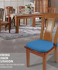 Comfy Memory Foam Chair Cushions For Dining Chairs U Shape 16 By 16 Inch Blue Removable Slip Resistant Seat Pad With Plush Woven Fabric For Home Kitchen Restaurant