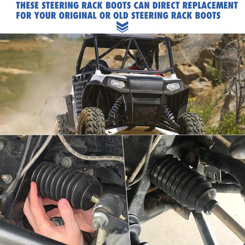 Beefy Steering Rack Boot Replacement For Ranger UTV Fits Polaris Ranger RZR 400 500 570 700 800 900 1000 Two Pack Replaces 5412012 5412013
